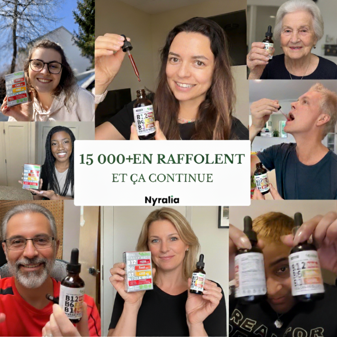 NyraBoost Vitamine B Liquides – Saveur Framboise